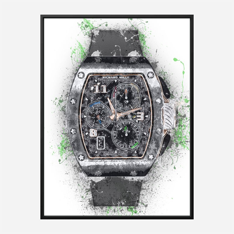 RM 72 Grey Grunge Abstract Art Print