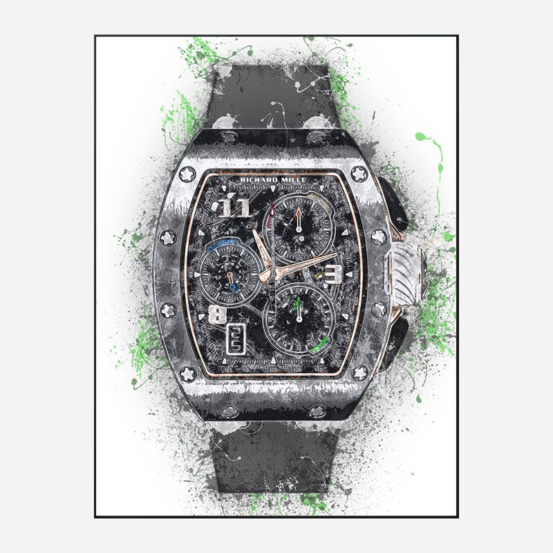 RM 72 Grey Grunge Abstract Art Print