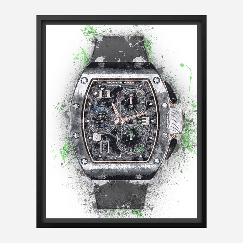 RM 72 Grey Grunge Abstract Art Print