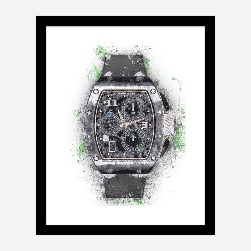 RM 72 Grey Grunge Abstract Art Print