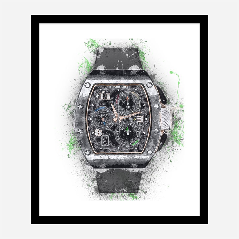 RM 72 Grey Grunge Abstract Art Print