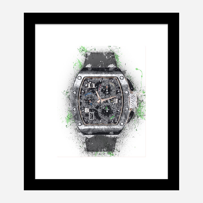 RM 72 Grey Grunge Abstract Art Print