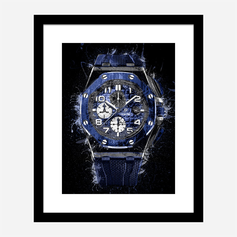 AP Offshore in Blue Abstract Art Print