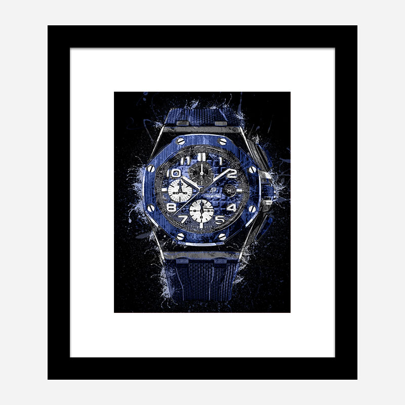 AP Offshore in Blue Abstract Art Print