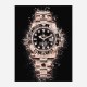 GMT Master Rose Gold On Black Abstract Art Print