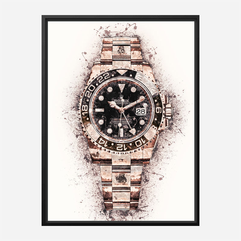 GMT Master Rose Gold Abstract Art Print