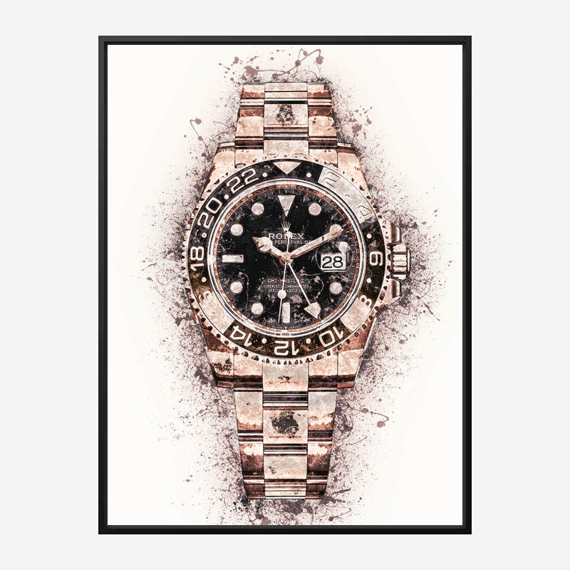 GMT Master Rose Gold Abstract Art Print