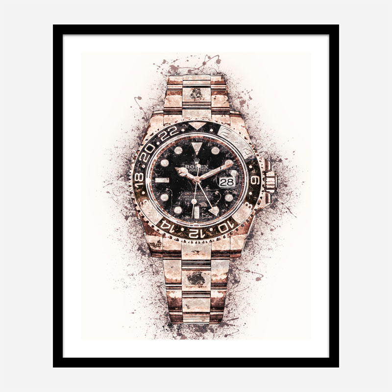 GMT Master Rose Gold Abstract Art Print