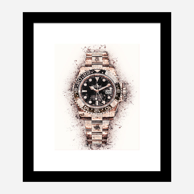 GMT Master Rose Gold Abstract Art Print