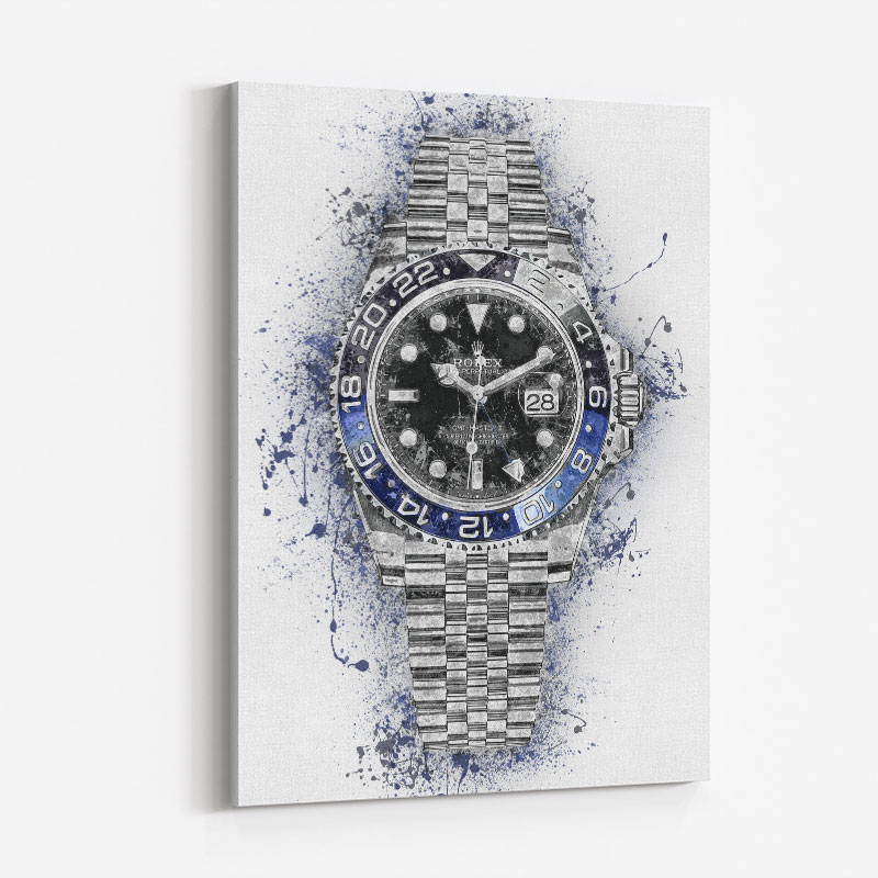 Rolex Batman Abstract Art Print