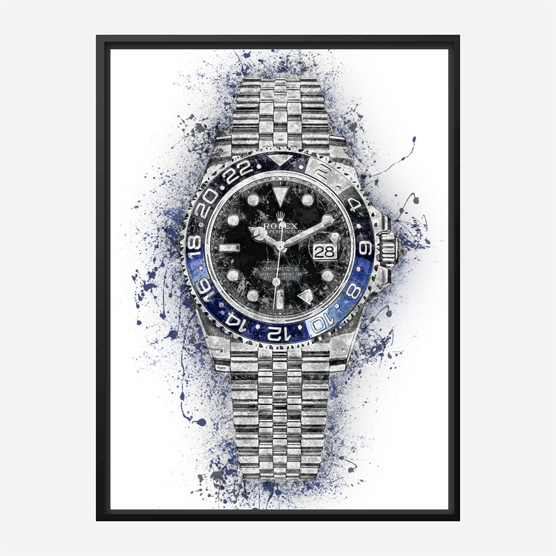 Rolex Batman Abstract Art Print