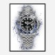 Rolex Batman Abstract Art Print