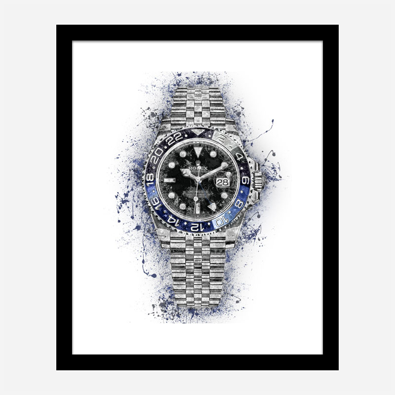 Rolex Batman Abstract Art Print