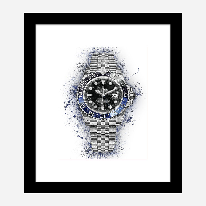 Rolex Batman Abstract Art Print