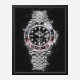 Rolex Pepsi On Black Abstract Art Print