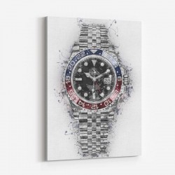 Rolex Pepsi Abstract Art Print