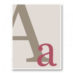 Letter A Wall Art Print