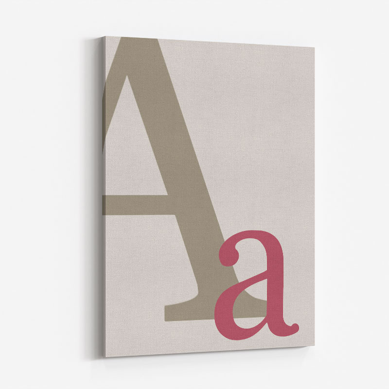 Letter A Wall Art Print