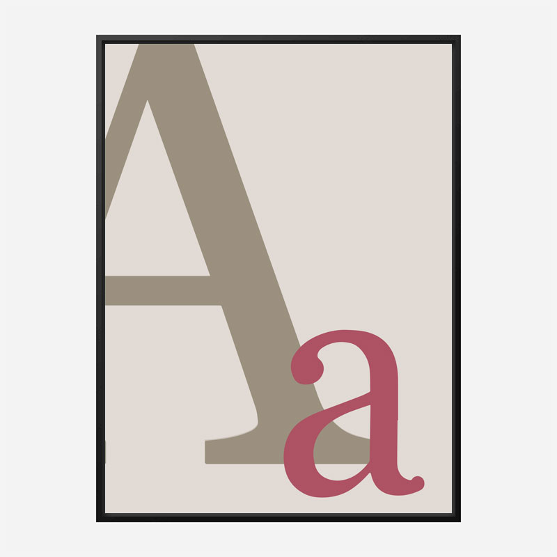 Letter A Wall Art Print