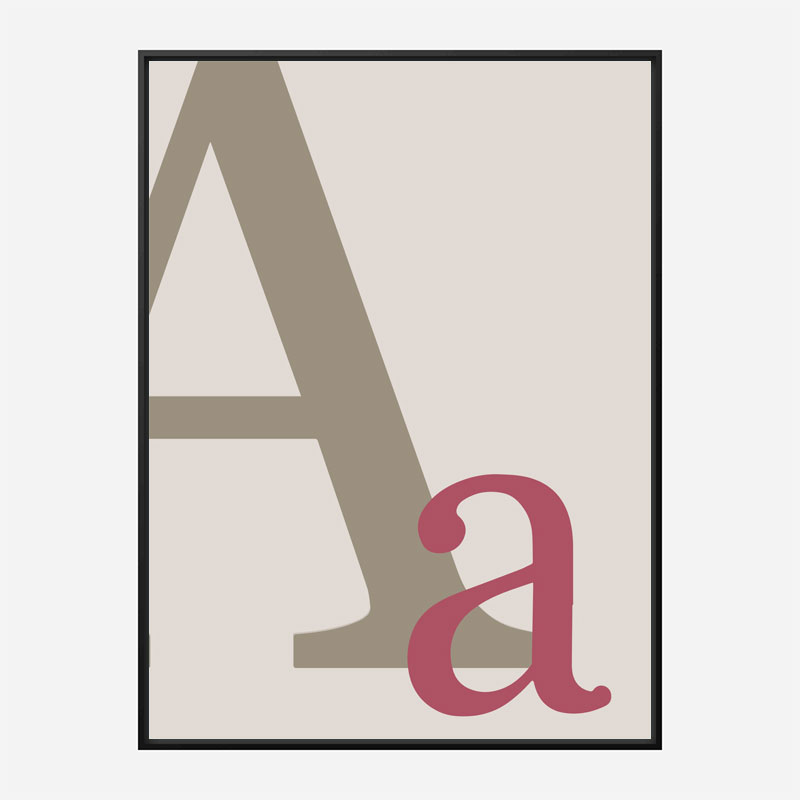 Letter A Wall Art Print