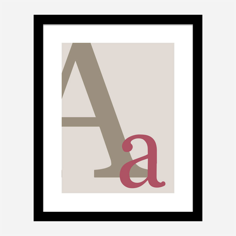 Letter A Wall Art Print