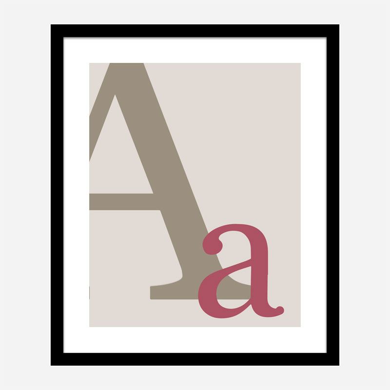 Letter A Wall Art Print