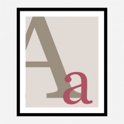 Letter A Wall Art Print