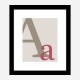 Letter A Wall Art Print