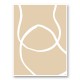 Beige Lines 04 Wall Art Print