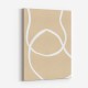 Beige Lines 04 Wall Art Print