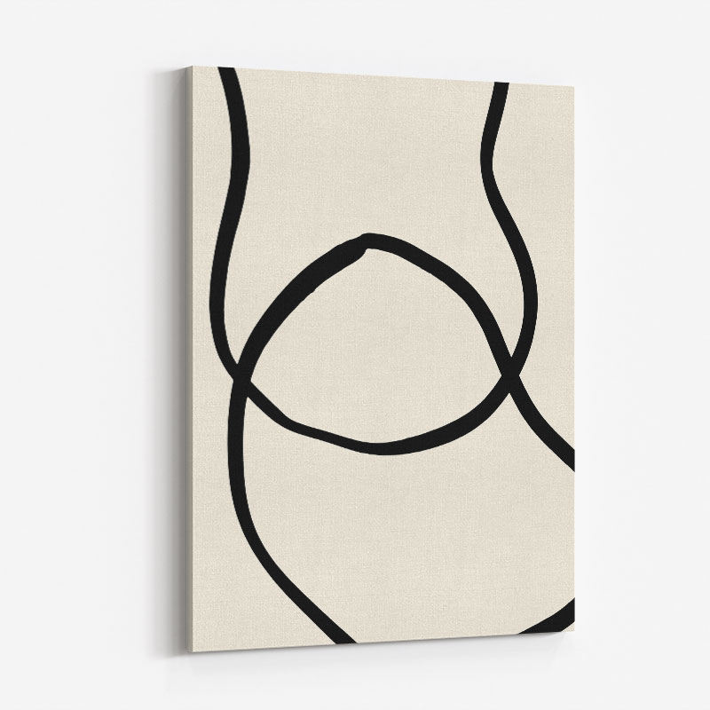 Black Lines 04 Wall Art Print