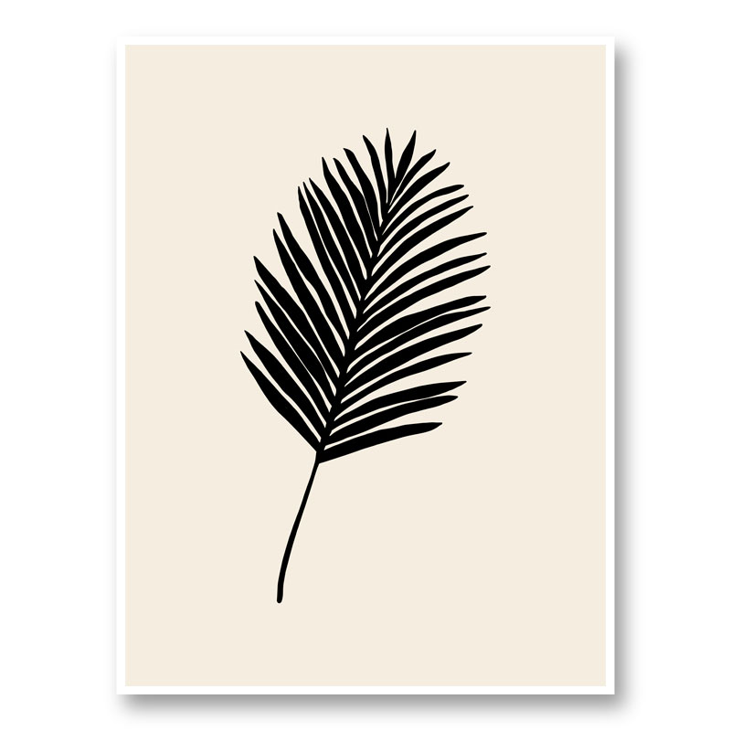 Black Palm Wall Art Print