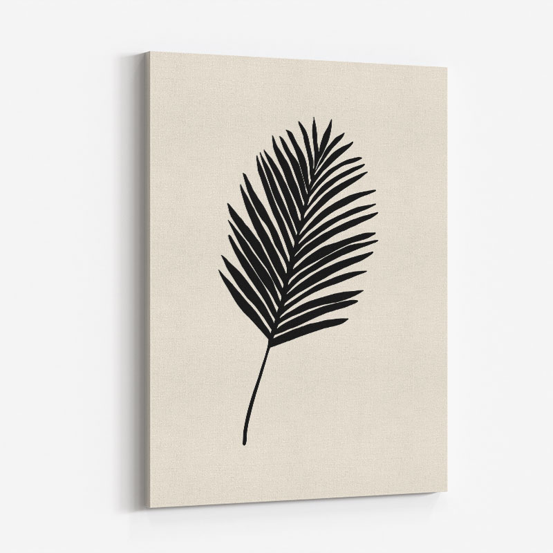 Black Palm Wall Art Print