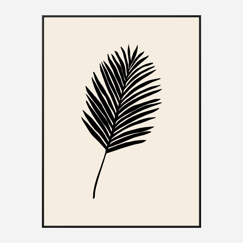 Black Palm Wall Art Print