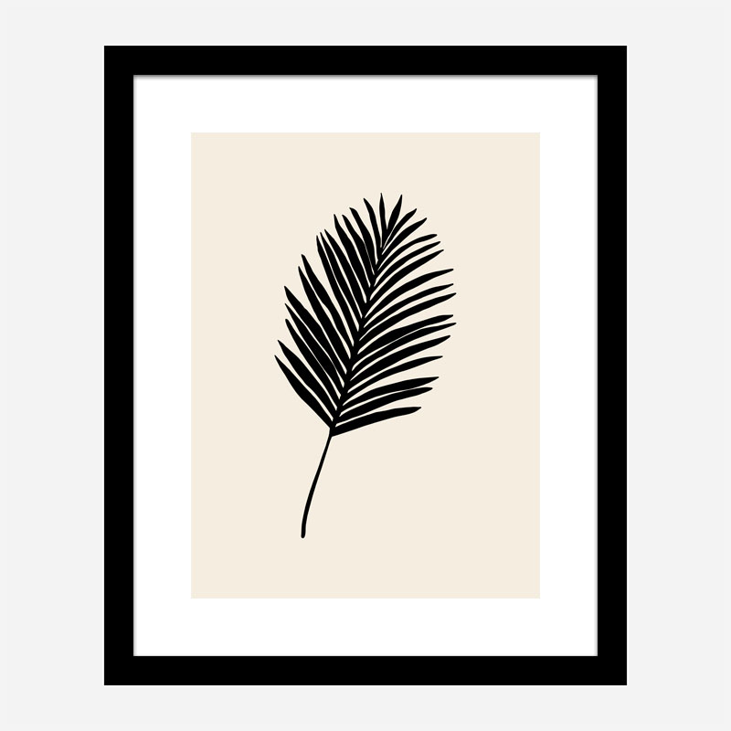 Black Palm Wall Art Print