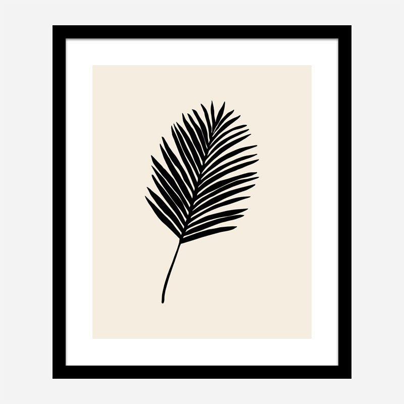 Black Palm Wall Art Print