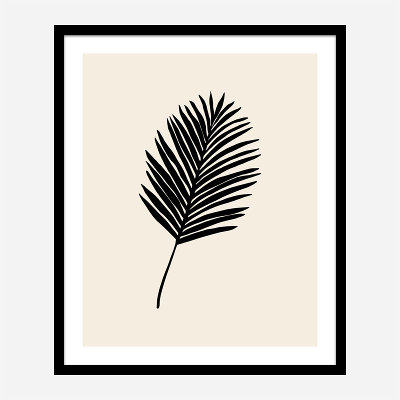 Black Palm Wall Art Print