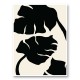 Monstera Black Wall Art Print Monstera Black Wall Art Print