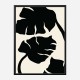 Monstera Black Wall Art Print Monstera Black Wall Art Print