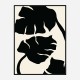 Monstera Black Wall Art Print Monstera Black Wall Art Print