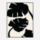 Monstera Black Wall Art Print Monstera Black Wall Art Print