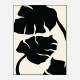 Monstera Black Wall Art Print Monstera Black Wall Art Print