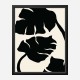 Monstera Black Wall Art Print Monstera Black Wall Art Print