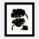 Monstera Black Wall Art Print Monstera Black Wall Art Print