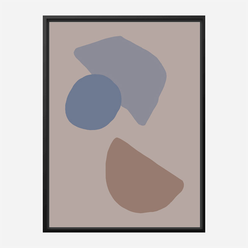 Organic Shapes 03 Wall Art Print