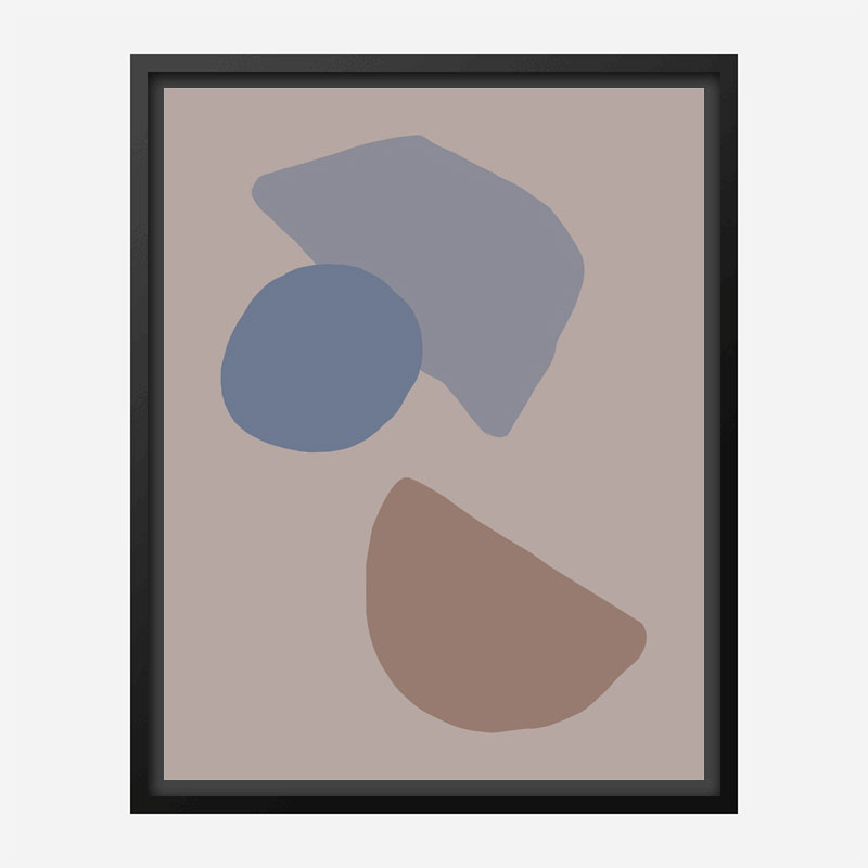 Organic Shapes 03 Wall Art Print