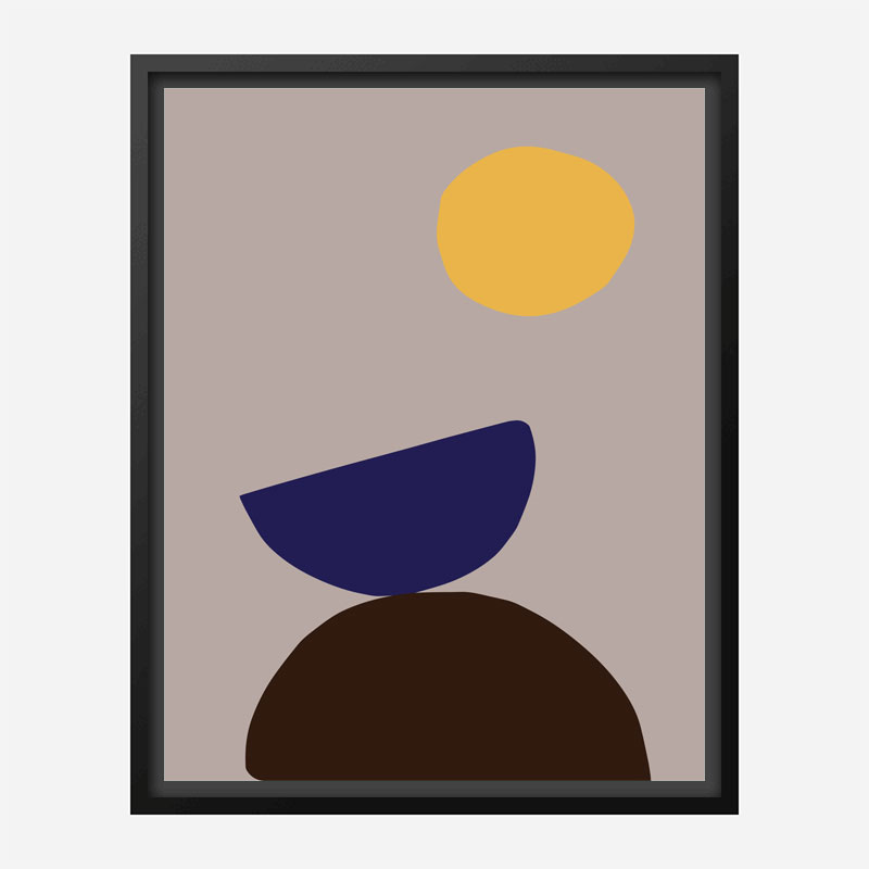 Organic Shapes 07 Wall Art Print