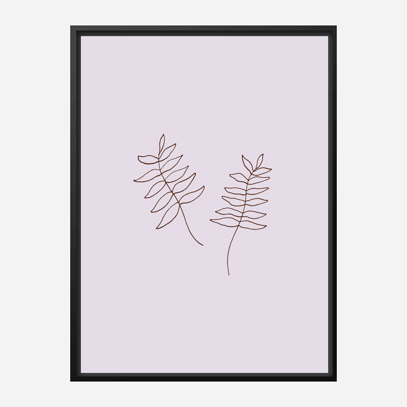 Two Twigs Wall Art Print