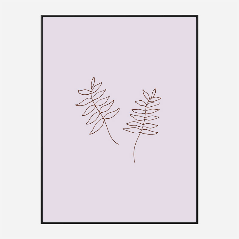 Two Twigs Wall Art Print