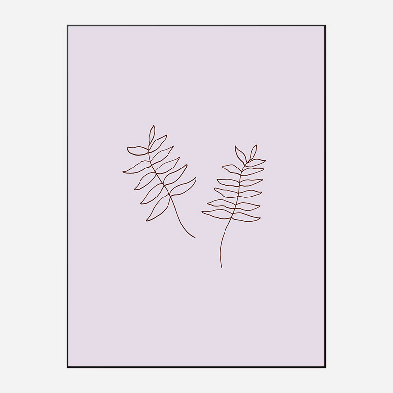 Two Twigs Wall Art Print